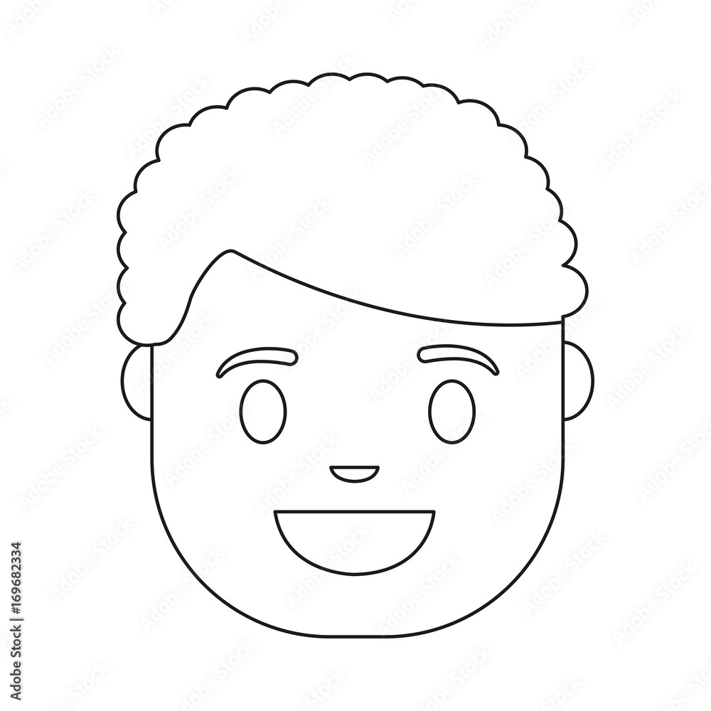cartoon man face icon over white background vector illustration cartoon man face icon over white background vector illustration