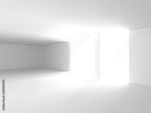 Abstract Modern White Architecture Background