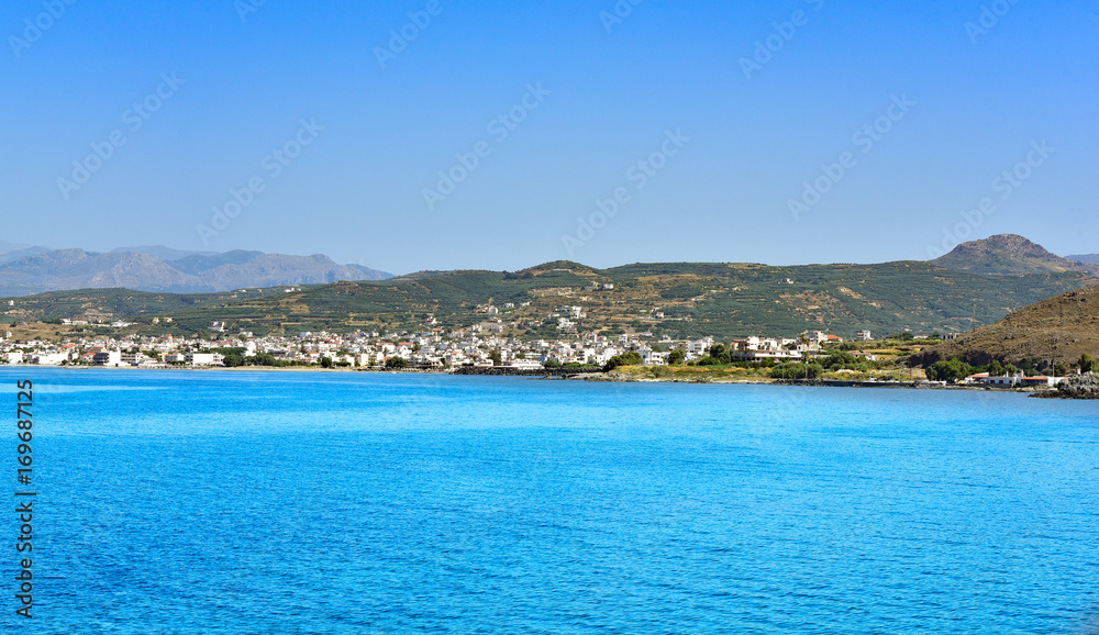 Landscape view of Crete island, Greece.
