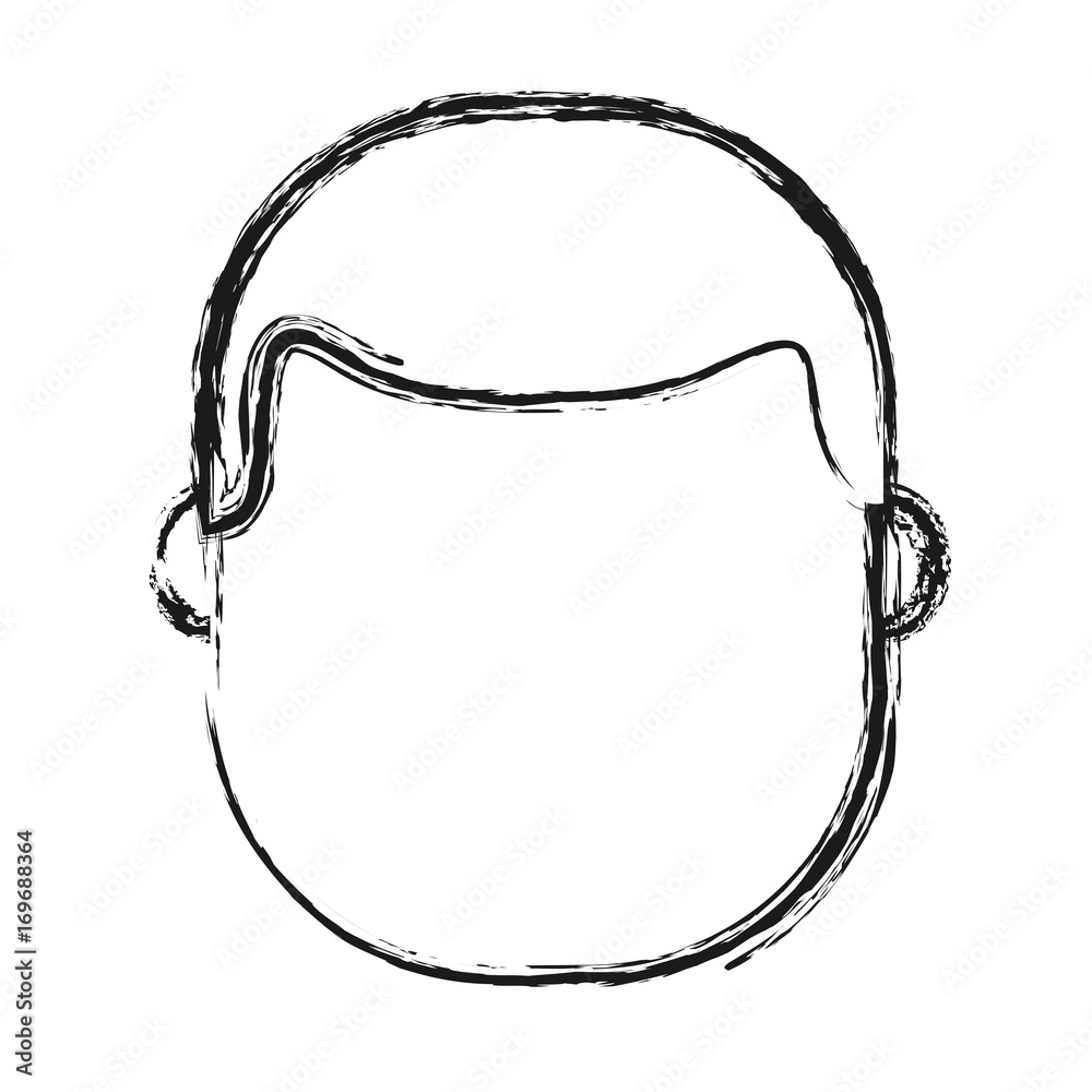 avatar man face icon over white background vector illustration avatar man face icon over white background vector illustration
