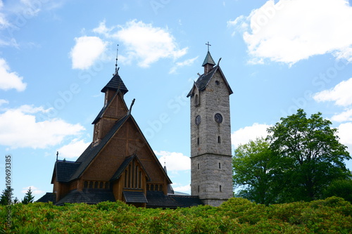 Drewniana świątynia Wang, kościół w Karpaczu, Karkonosze