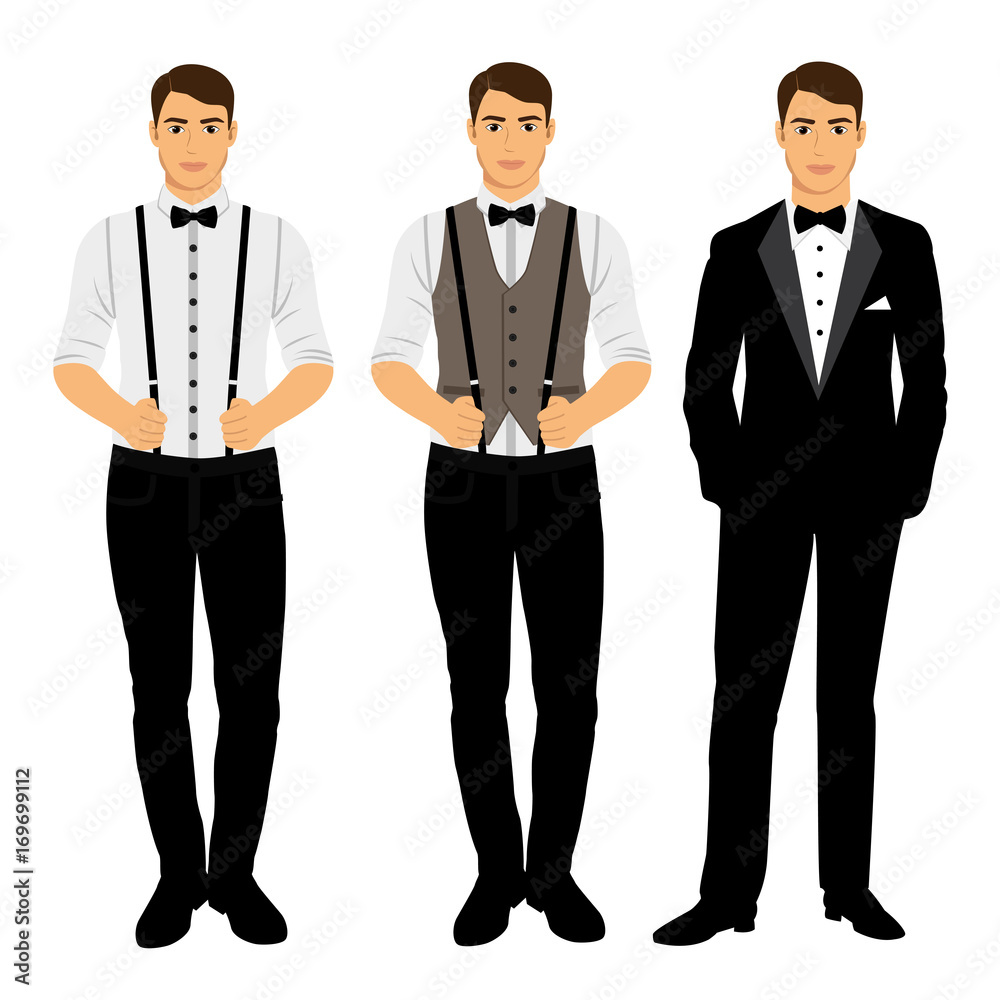 The groom. Clothing.