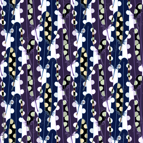 Abstract seamless pattern. Ethnic background. Fashion textile design © worldion