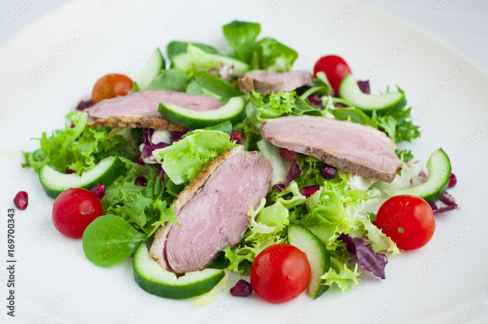 Salad with duck breast Salad with duck breast