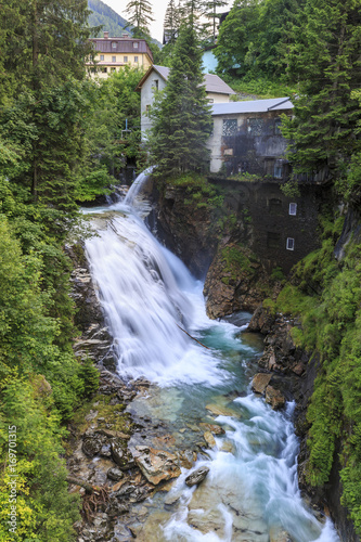 Gasteiner waterfall in Bad Gastein  Austria