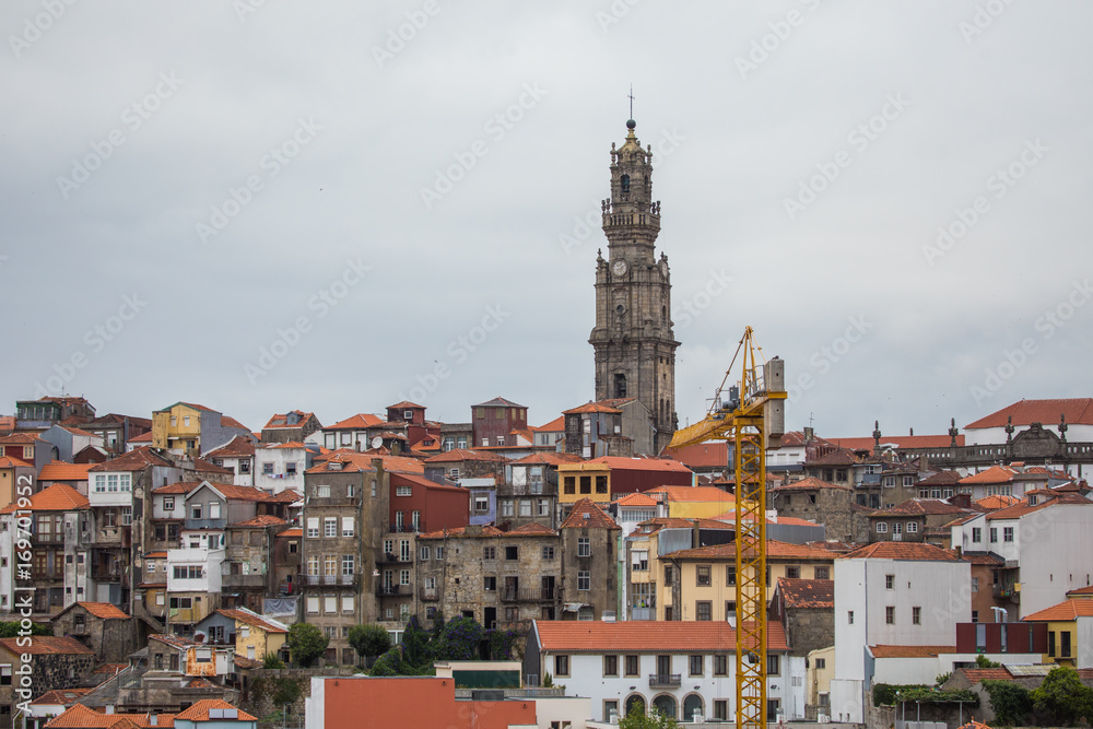 Porto, Portugal - July 2017. Cityscape, Porto, Portugal old town is a popular tourist attraction of Europe.