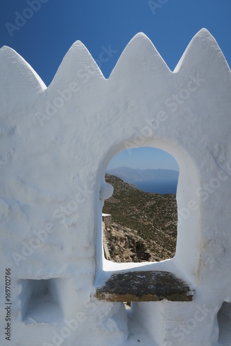 monastère de Panaghia Chozoviotissa, amorgos, grèce photo