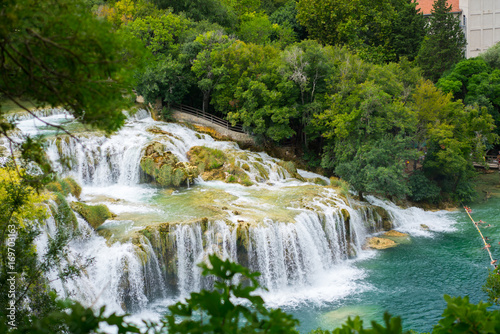 Croatian Waterfall. Krka national park.