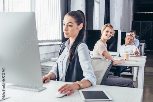 young business people in office