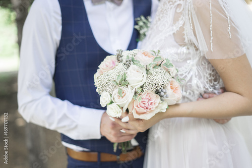 Beautiful bouquet to the bride for the wedding