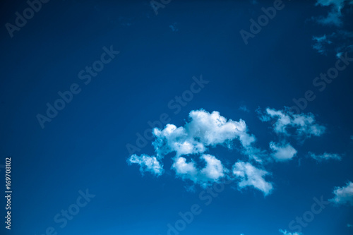Beautiful clouds against the blue sky