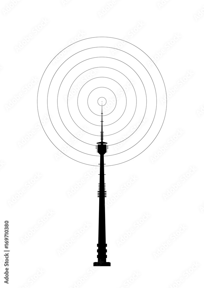 Telecommunications tower icon. Radio or mobile phone base station. Vector EPS10. Telecommunications tower icon. Radio or mobile phone base station. Vector EPS10.