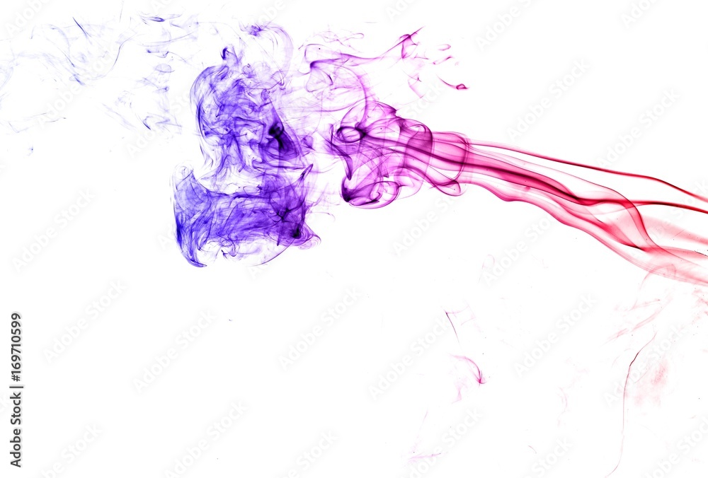 custom made wallpaper toronto digitalAbstract colorful smoke on white background, smoke background,colorful ink background,red, Blue,beautiful color smoke
