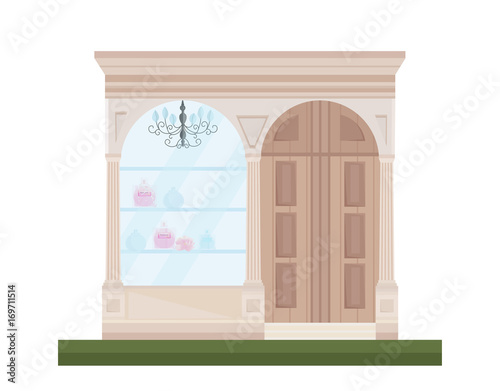 Facade shop vector illustration flat style