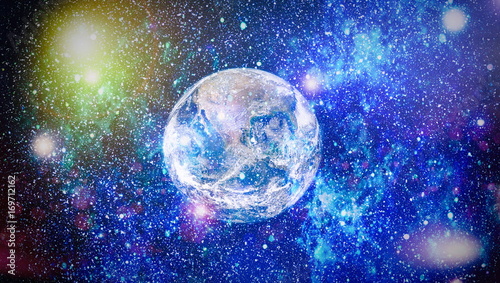 The Earth from space. This image elements furnished by NASA. photo