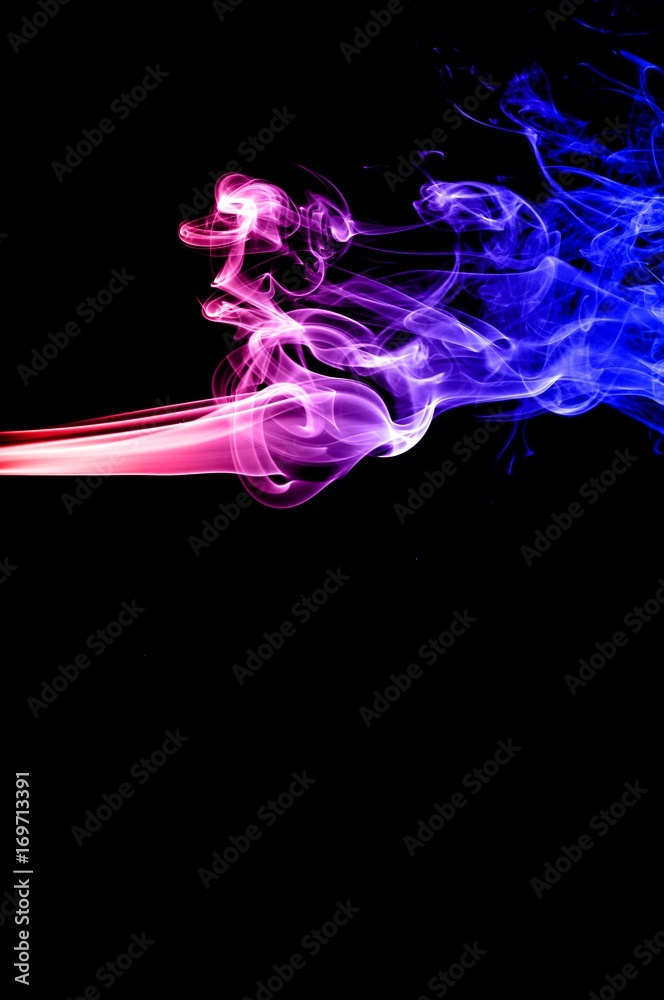 Abstract colorful smoke on black background, smoke background,colorful ink background,red and Blue fire,beautiful color smoke Abstract colorful smoke on black background, smoke background,colorful ink background,red and Blue fire,beautiful color smoke