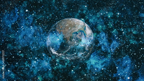 Fototapeta Naklejka Na Ścianę i Meble -  The Earth from space. This image elements furnished by NASA.