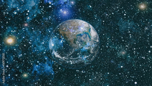 Fototapeta Naklejka Na Ścianę i Meble -  The Earth from space. This image elements furnished by NASA.