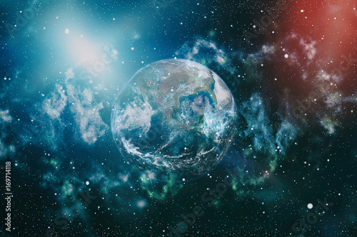 The Earth from space. This image elements furnished by NASA. photo