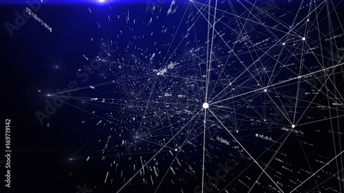 Abstract data connection background, technology concept