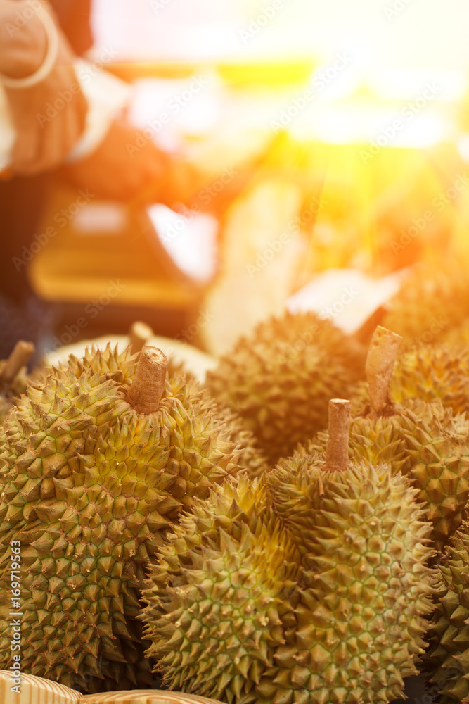 Durian streer fruit Durian streer fruit