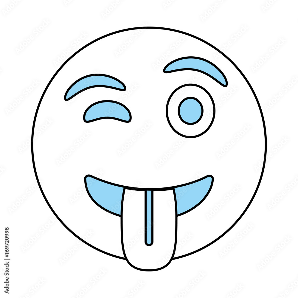 Funny cartoon face icon Emoticon caricature and character theme Isolated design Vector illustration Funny cartoon face icon Emoticon caricature and character theme Isolated design Vector illustration