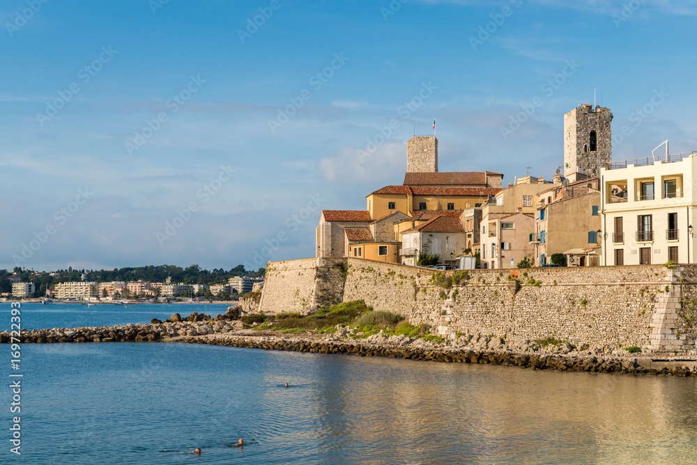 Swimmers at Antibes, Cote d'Azur, France