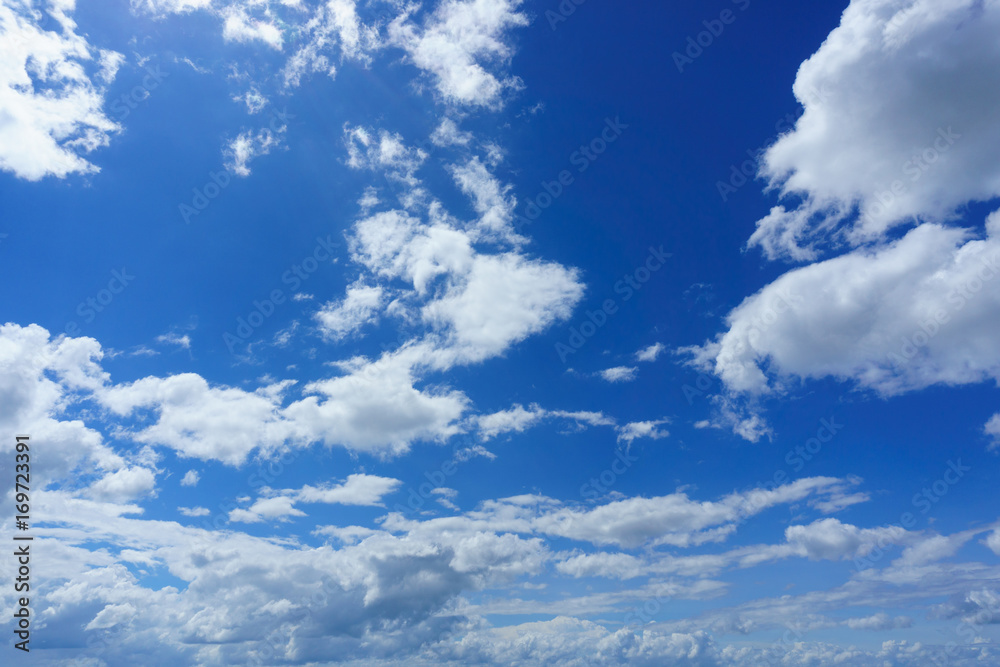 Naklejka beautiful blue sky with cloud