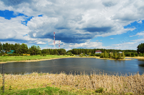 telecommunication towers in rural area © Serg_Zavyalov_photo