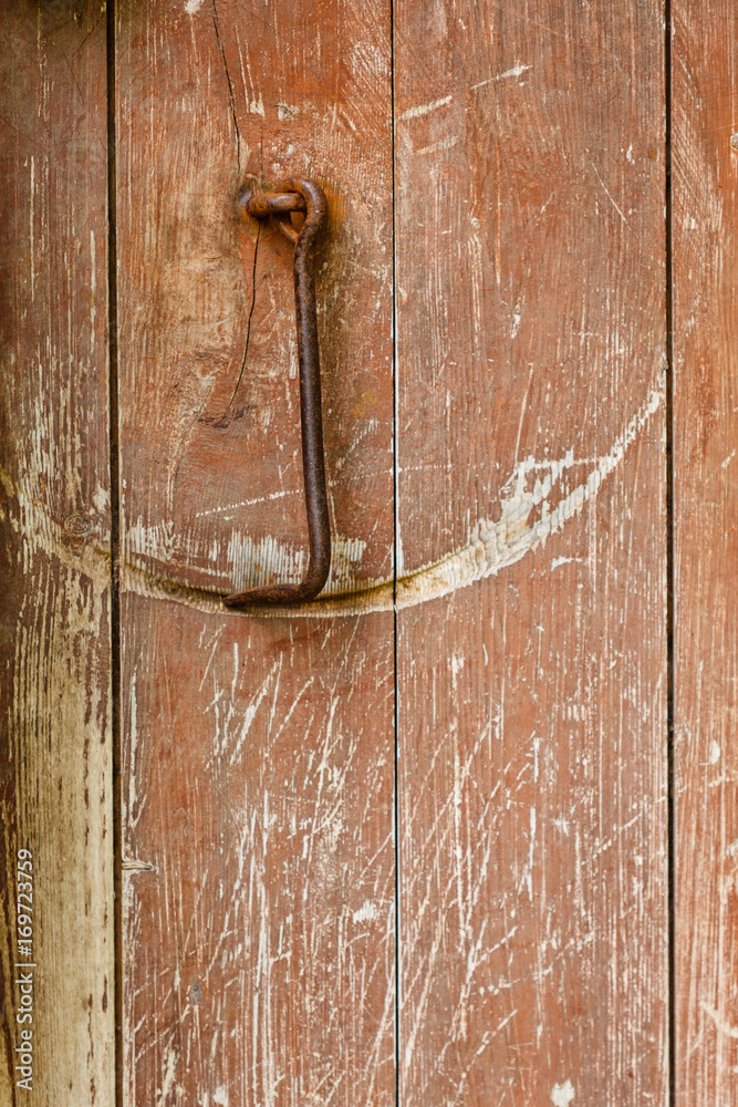 Light wooden wall detail board closeup