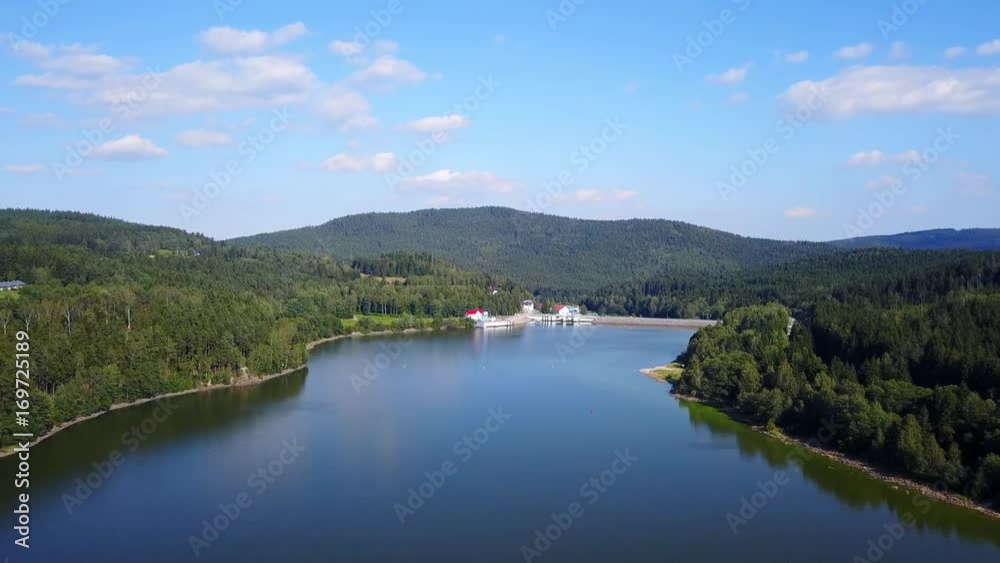 Aerial view of lake Lipno, South bohemia, Czech Republic. Aerial view of lake Lipno, South bohemia, Czech Republic.