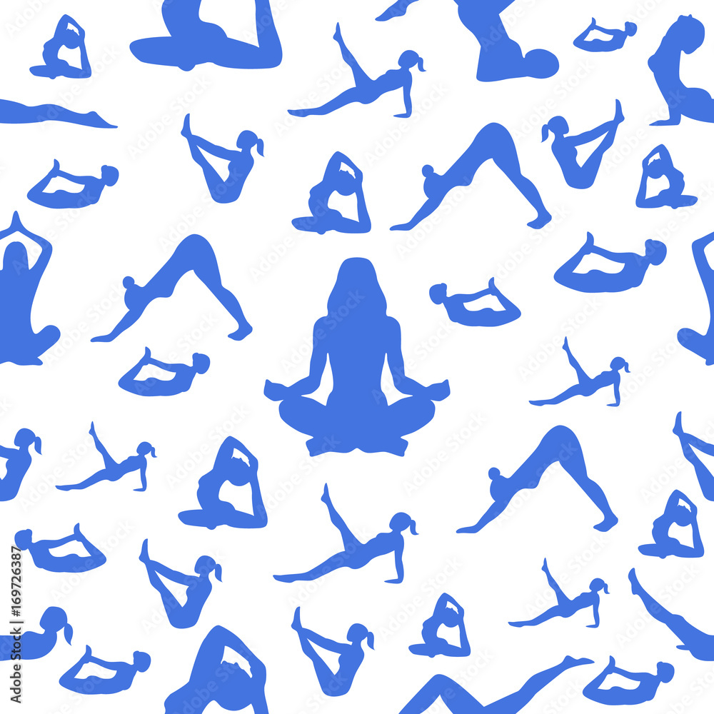 seamless pattern Yoga seamless pattern Yoga