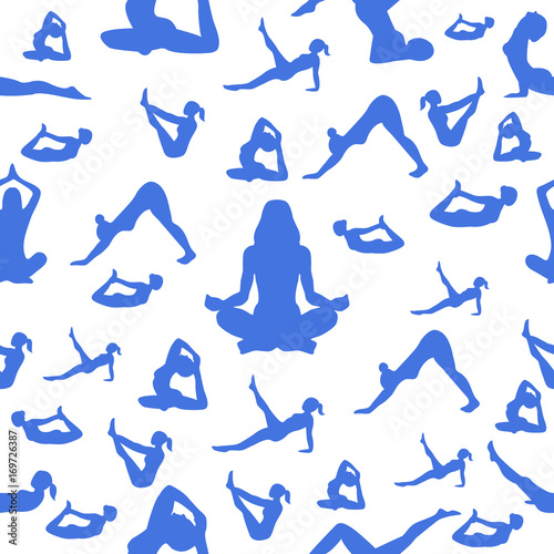 seamless pattern Yoga
