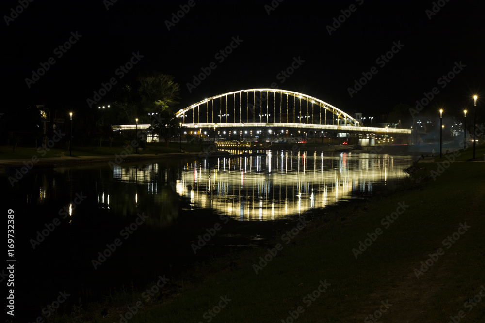 Obraz premium Kossuth bridge, Hungary, Gyor