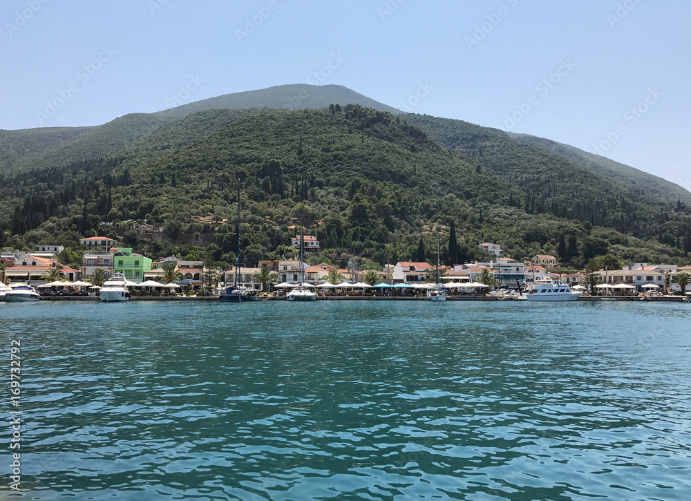 The port of Sami in Cephalonia or Kefalonia, Greece