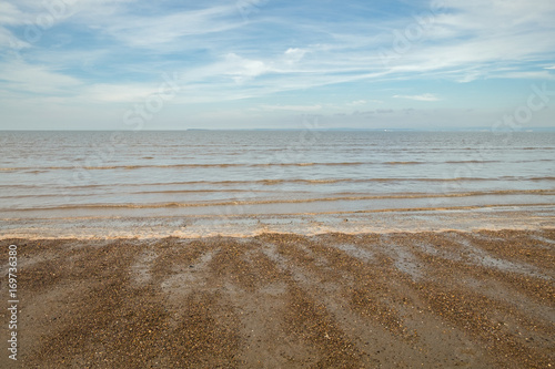 Beautiful Sandbay beach scene