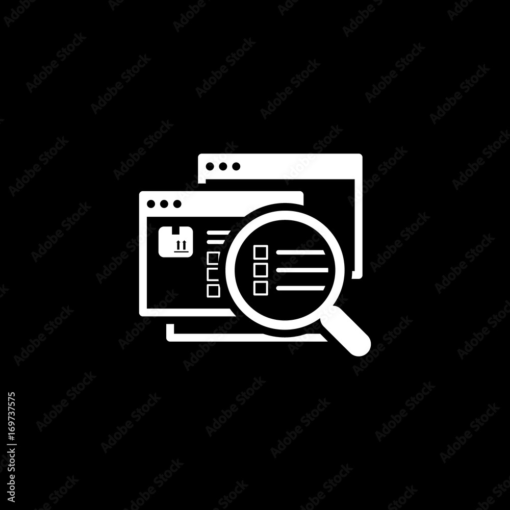 Website Optimization Icon. Flat Design. Website Optimization Icon. Flat Design.