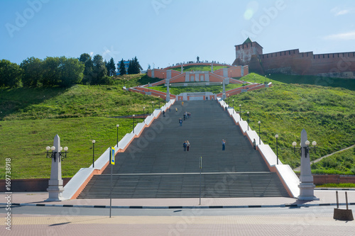 Chkalov stairs in Nizhny Novgorod photo