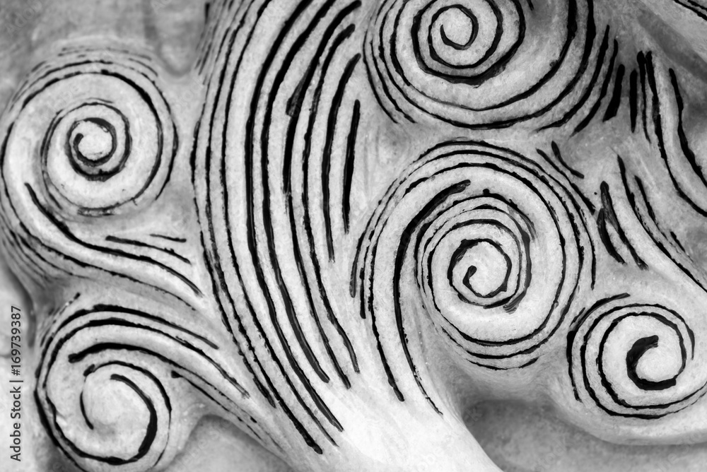 Patterns of ink on marble Patterns of ink on marble