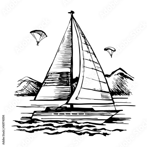 Active sailing and parachuting