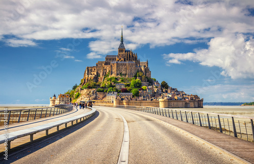 Saint Michael's Mount is an island commune in Normandy. The island has held strategic fortifications since ancient times and has been the seat of a monastery.