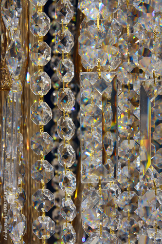 Obraz na płótnie Close Up of Crystal Glass w salonie