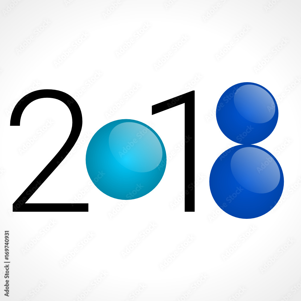 Bonne année 2018 happy new year