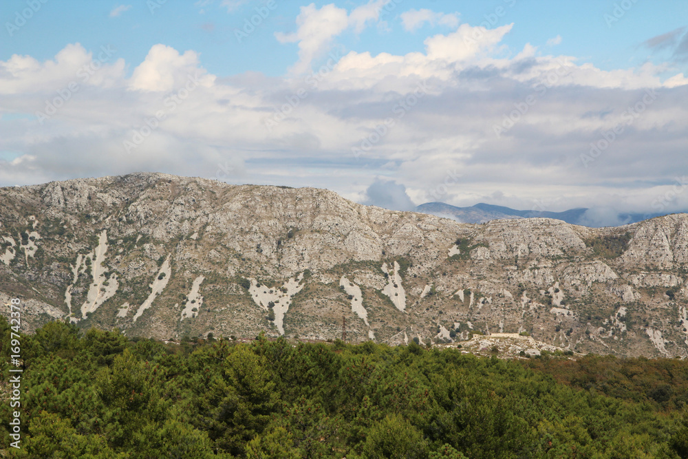 View from Srd mountain, Croatia 