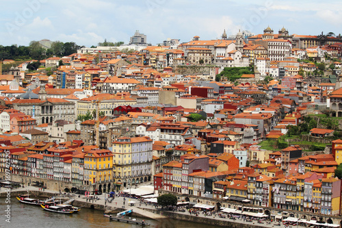 A view of the old town of Porto, Portugal 