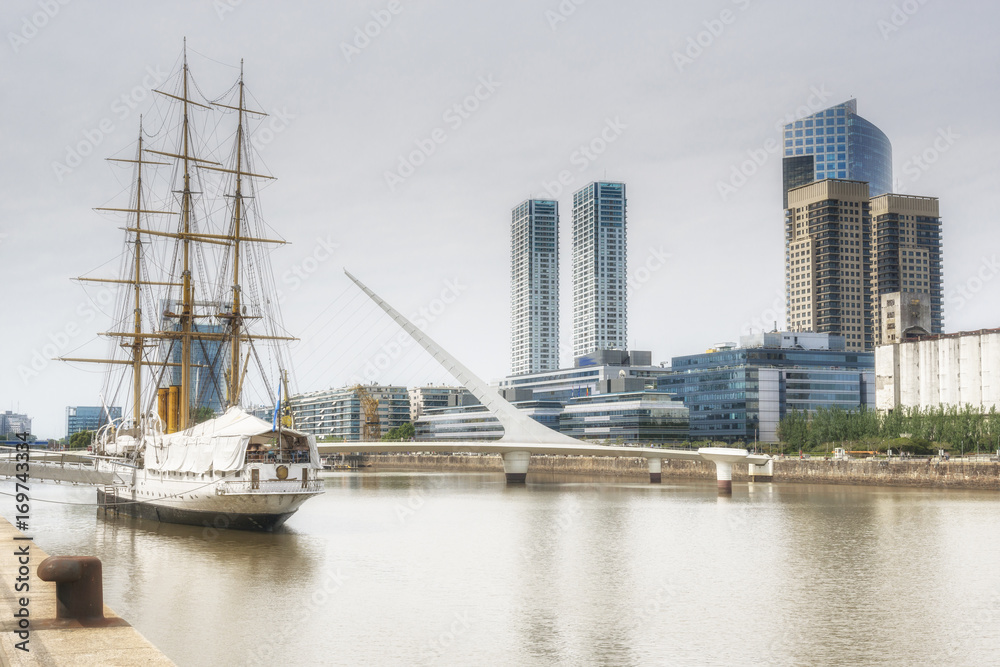 Puerto Madero, historic part of the Buenos Aires, Argentina