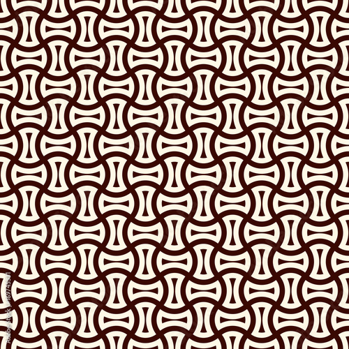 Apple core quilts texture. Bow tie motif. Seamless surface pattern design with interlocking axehead figures.