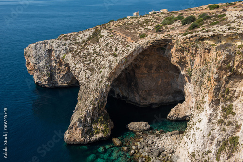 Blue grotto cave in Malta