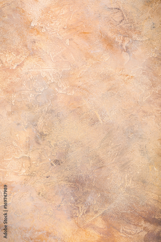 Orange sandy concrete stone background texture. Horizontal.