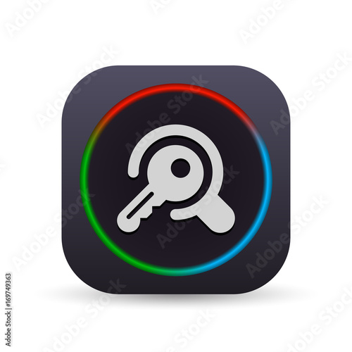 Dark MultiColor Web Button